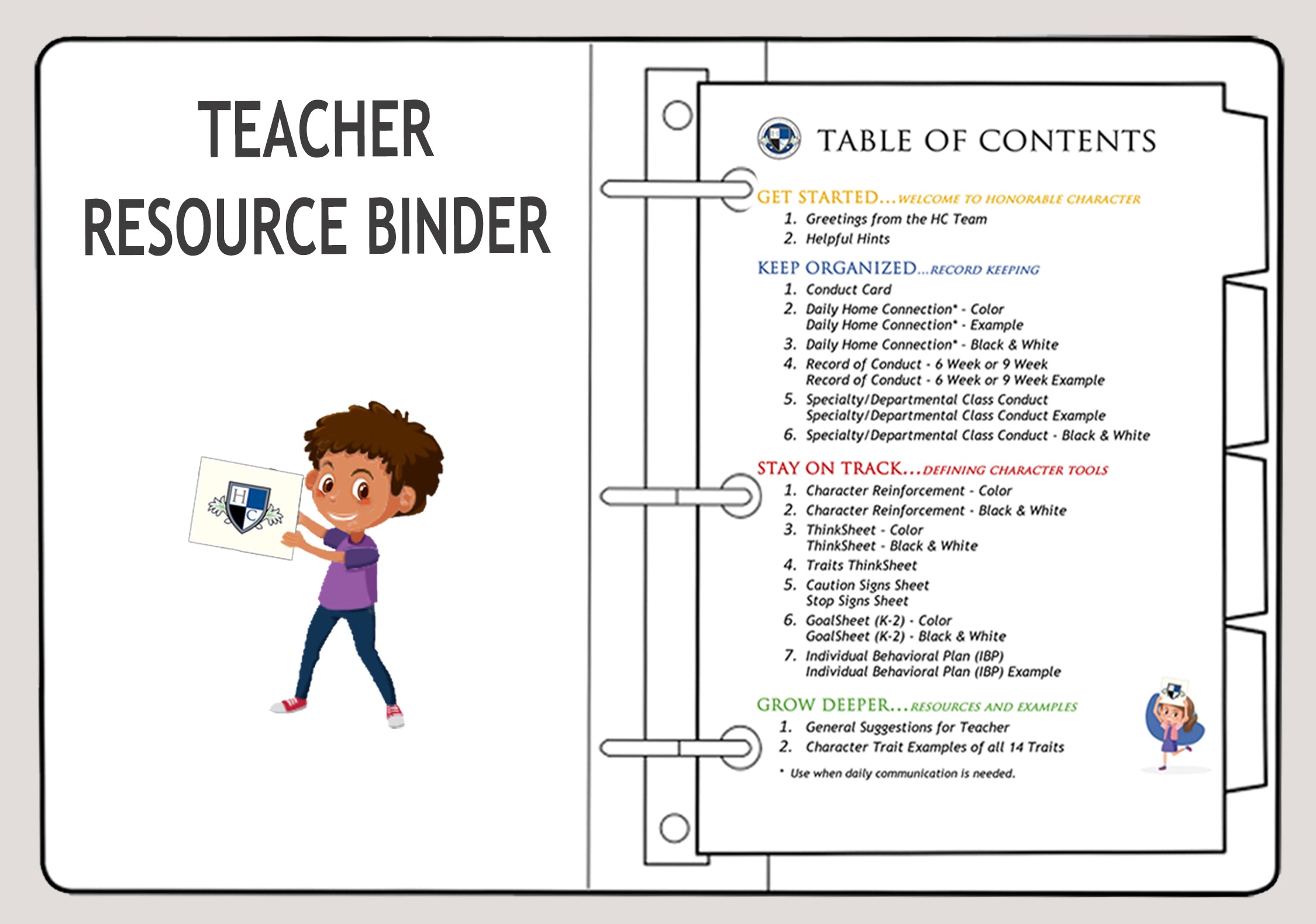 Teacher Resource Binders - PUBLIC / PRIVATE [29.99 Per Teacher]